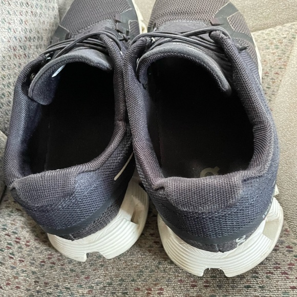 On Running Black and White Athletic Shoes - Picture 3 of 8